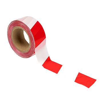 Лента оградительная ЛО "Красно-белая" 75х250 EKF Basic в Хабаровске