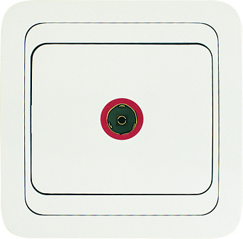 Розетка телевизионная МИМОЗА MAKEL белая в Хабаровске