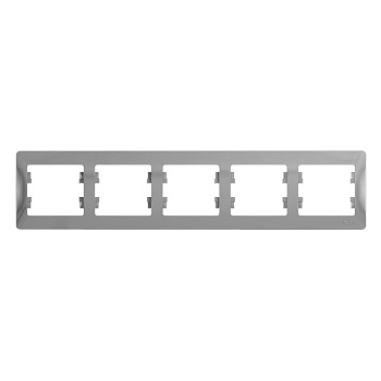 Рамка пятиместная Glossa SE алюминий в Хабаровске