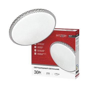Светильник светодиодный серии DECO MYSTERY 36Вт 230В 4000К 3240Лм 390х78мм IN HOME в Хабаровске