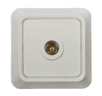 Розетка телевизионная BOLLETO белая накладная 7027 IN HOME в Хабаровске