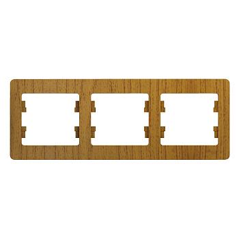 Рамка тройная Glossa SE дуб в Хабаровске