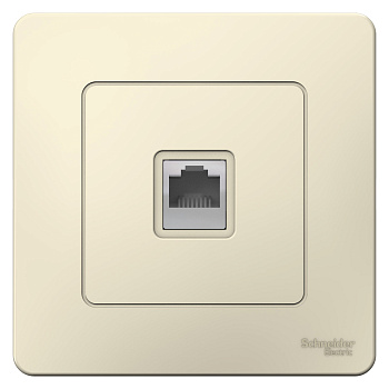 Розетка компьютерная BLANCA SE молочная в Хабаровске