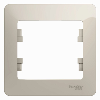 Рамка одинарная Glossa SE молочная в Хабаровске