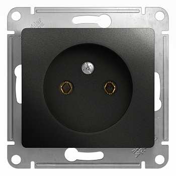 Розетка одинарная Glossa SE антрацит в Хабаровске