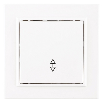 Выключатель одноклавишный проходной Минск EKF белый в Хабаровске