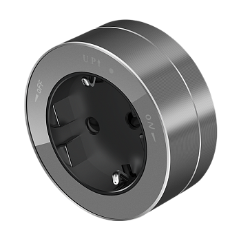 Розетка 2К+З круглая 16А/250В Графит MultiTrack SE в Хабаровске