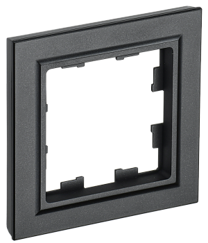Рамка одинарная BRITE IEK черная в Хабаровске
