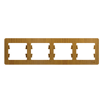 Рамка четырехместная Glossa SE дуб в Хабаровске