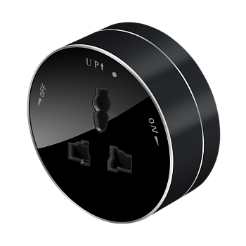 Розетка универс. круглая 13А/250В Антрацит MultiTrack SE в Хабаровске