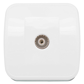 Минск Розетка TV 1-местная ОП 75Ом  5-862МГц белая  EKF Basic в Хабаровске