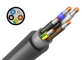 Кабель ВВГнг(А)-FRLSLTx 5х2,5 ГОСТ в Хабаровске