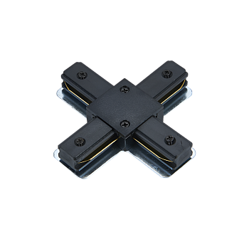 Коннектор X-тип XRB-BL для шинопровода RB черный IN HOME в Хабаровске