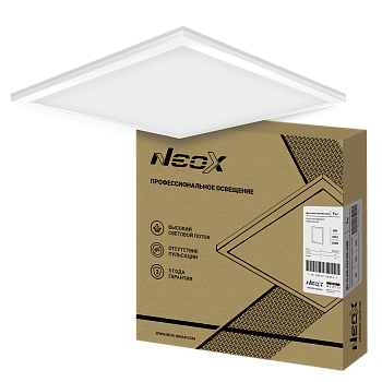 Панель светодиодная универсальная ДВО-02 4065-ОПАЛ 40Вт 230В 6500К 595х595мм NEOX в Хабаровске