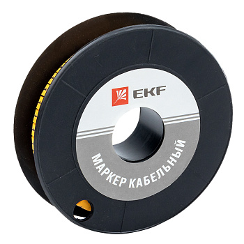 Маркер кабельный 6,0 мм2 "1" (350 шт.) (ЕС-3) EKF PROxima в Хабаровске