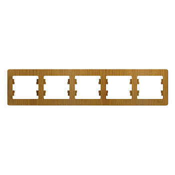 Рамка пятиместная Glossa SE дуб в Хабаровске