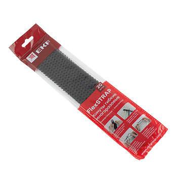 Хомут гибкий (20 шт.) черный FlexSTRAP EKF в Хабаровске