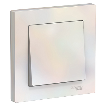 Выключатель одноклавишный AtlasDesign SE жемчуг в сборе в Хабаровске