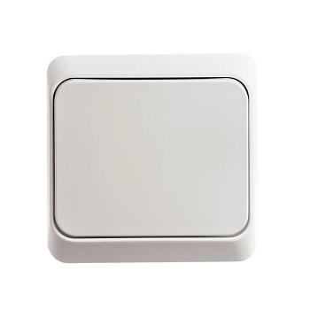 Выключатель одноклавишный ЭТЮД SE накладной белый в Хабаровске