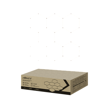 Светильник светодиодный ДБО-HEXAGON 8С-35065 350Вт 230В 6500К 8 сот 0.5м шнур с вилкой 2350х2442мм NEOX в Хабаровске