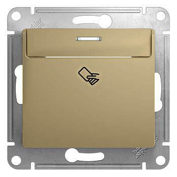 Выключатель карточный Glossa SE титан в Хабаровске