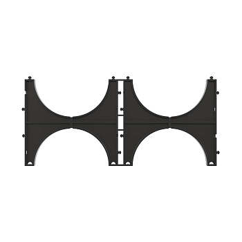 Держатель расстояния (кластер) для двустенных труб, д.110мм, двойной DKC в Хабаровске