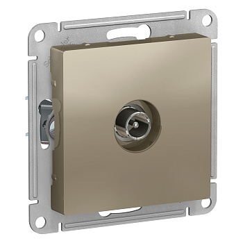 Розетка телевизионная проходная AtlasDesign SE шампань в Хабаровске