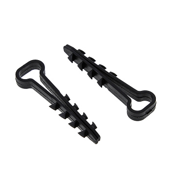 Дюбель-хомут 6-12 мм для плоского кабеля черный (упак. 50шт) EKF в Хабаровске