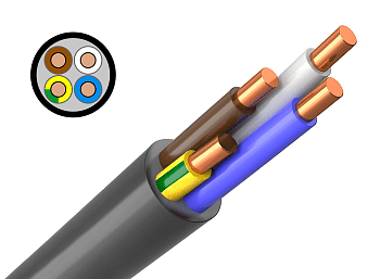 Кабель ВВГ нг(А)-LS 4х10 ок 0,66кВ (N) - 0,66кВ ГОСТ 31996-2012 Кабэкс в Хабаровске