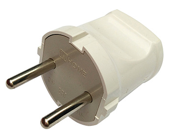 Вилка прямая 10А белая 4142 IN HOME в Хабаровске