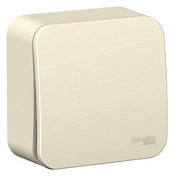 Выключатель одноклавишный BLANCA SE накладной с изолирующей пластиной молочный в Хабаровске