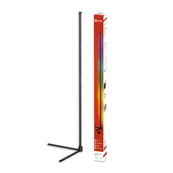 Светильник напольный светодиодный ТСО 01Ч 12Вт RGB, с пультом ДУ, с адаптером ЧЕРНЫЙ IN HOME в Хабаровске