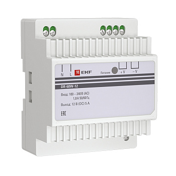 Блок питания 12В DR-60W-12 EKF PROxima в Хабаровске