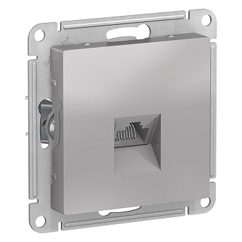 Розетка компьютерная AtlasDesign SE алюминий в Хабаровске