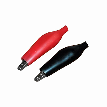 Зажим "крокодил" 5А 46мм в изоляторе REXANT (упак. 2 шт) в Хабаровске