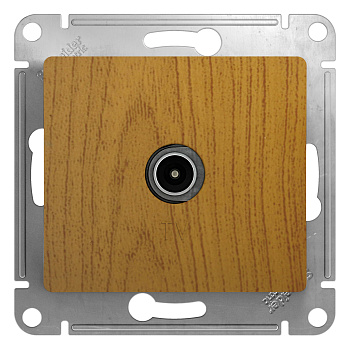 Розетка телевизионная оконечная 1 DB Glossa SE дуб в Хабаровске