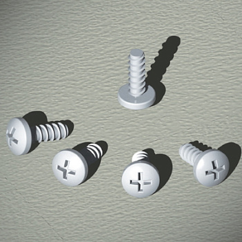 Винты самонарезающие, М4.8x12, 1 упаковка - 50 шт. DKC в Хабаровске