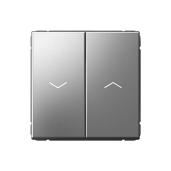 ARTGALLERY 2-клавишный ВЫКЛЮЧАТЕЛЬ ДЛЯ ЖАЛЮЗИ, 2х сх.4, 10А, механизм, СТАЛЬ в Хабаровске