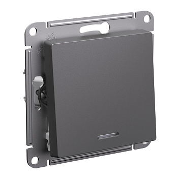 Переключатель одноклавишный AtlasDesign SE с подсветкой базальт в Хабаровске