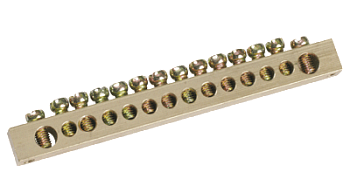 Шина IEK PEN "земля-ноль" 6х9мм 14/2 (14групп/креп по краям) в Хабаровске