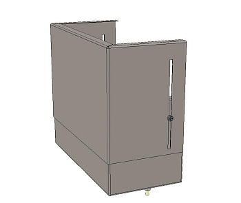 Цоколь верхний с компенсатором (260х300х150) EKF Basic в Хабаровске