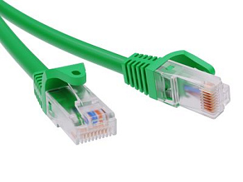 Патч-корд неэкр. CAT5E U/UTP 4х2, LSZH, зелёный, 0.5м ДКС в Хабаровске