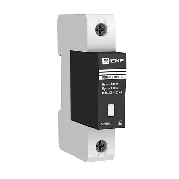Ограничитель импульсного перенапряжения ОПС1-С 1Р In=20kA Un=400B Im=40kA EKF в Хабаровске