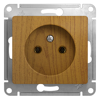 Розетка одинарная Glossa SE дуб в Хабаровске