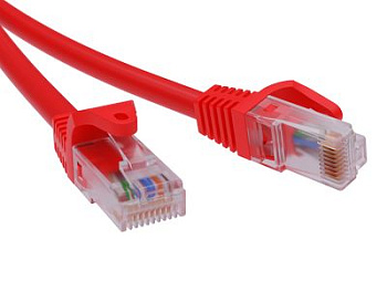 Патч-корд неэкр. CAT5E U/UTP 4х2, LSZH, красный, 0.5м ДКС в Хабаровске