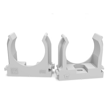 Крепеж-клипса для труб для прямого монтажа серая 32 мм Промрукав в Хабаровске