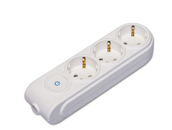 Колодка 3 места 16А 3,5кВт выключатель с з/к MAKEL в Хабаровске