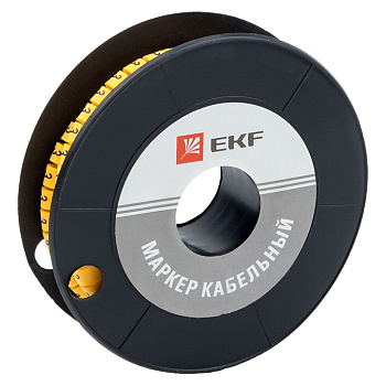 Маркер кабельный 6,0 мм2 "3" (350 шт.) (ЕС-3) EKF PROxima в Хабаровске