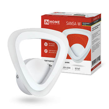 Светильник светодиодный ELEGANT SANSA-W 15Вт 230В 3000-6500K 1200Лм STEP COLOR белый IN HOME в Хабаровске
