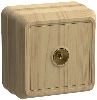 РТВ20-ОС Розетка 1местная телевизионная ОКТАВА (сосна) IEK в Хабаровске